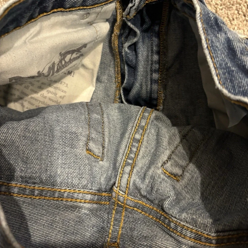 Levis 505 Jeans Mens 30x32 FIT 30x30 Straight Cotton Med Wash Faded Workwear Y2K
